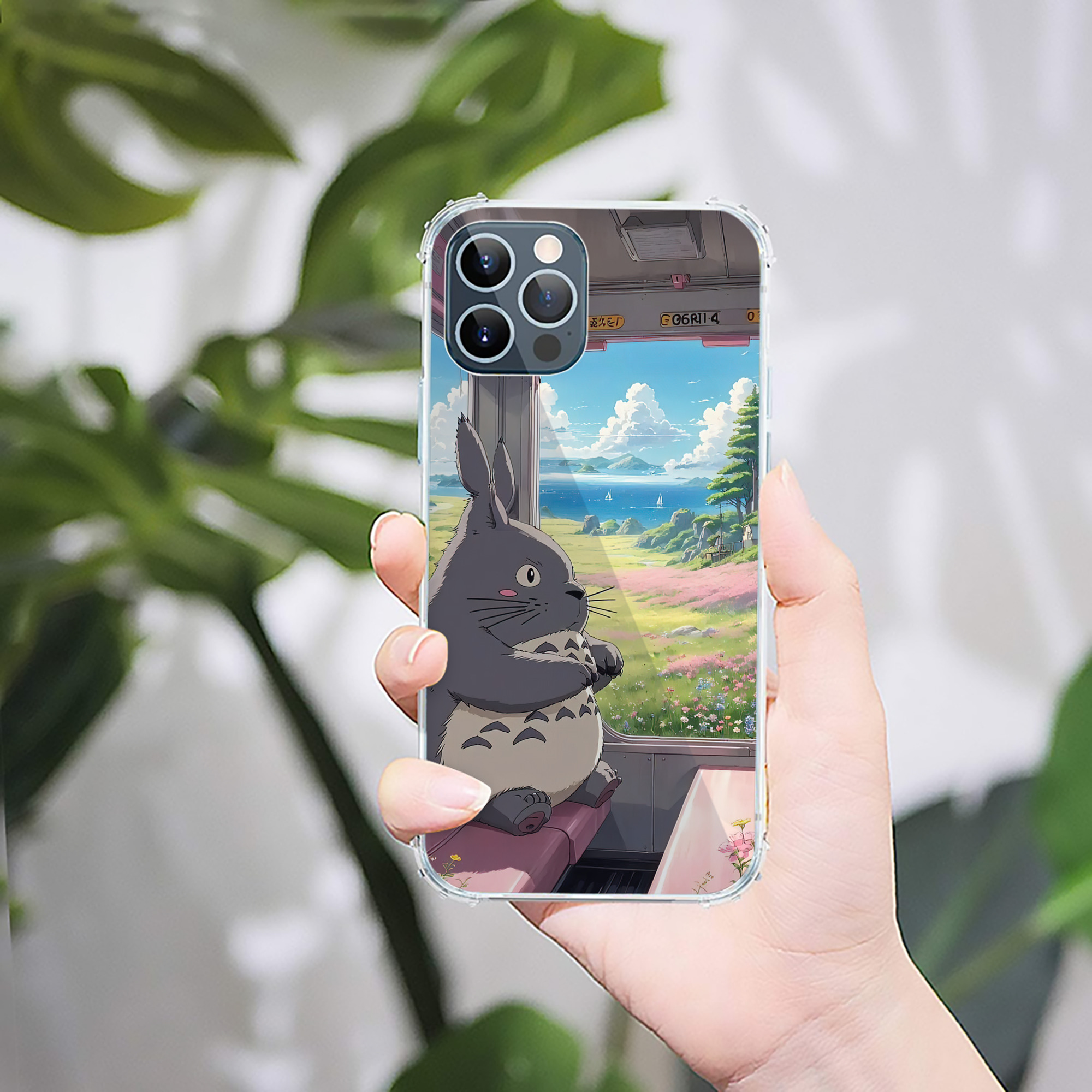 （画像用） となりのトトロ 草壁メイ 草壁サツキ My Neighbor Totoro Satsuki Kusakabe Mei Kusakabe 【iPhone 12シリーズ対応】透明スマホケース（クリアソフトケース）